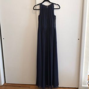 Bill Levkoff Blue Evening Dress Size 8